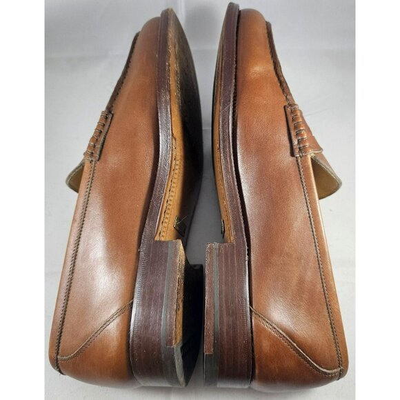 Gucci Men's Leather Flats Brown Loafers Size 8.5D Made In Italy - Picture 12 of 15